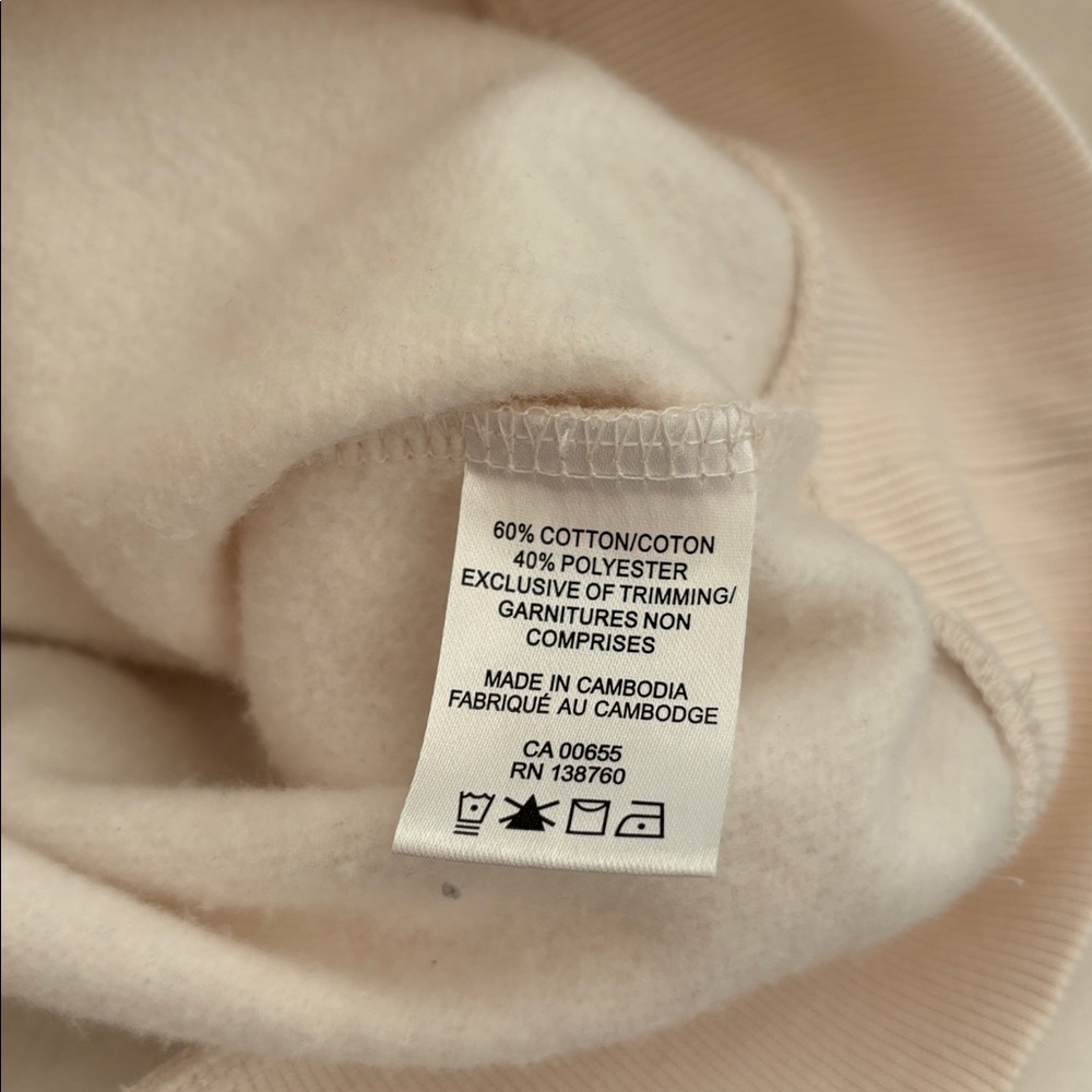 Reitmans cream line art flower sweater - Picture 4 of 4